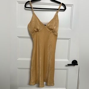 Golden Nude Slip Dress